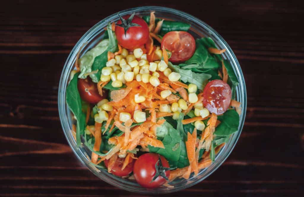 Bowl of Fresh Vegetables For Pet Rats